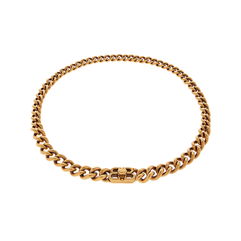 Balenciaga Monaco Chain 18K Gold Necklace