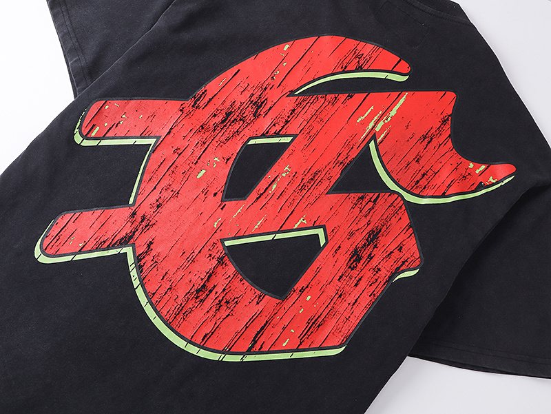 Godspeed Dog & Moon Graphic Washed T-Shirt — detail
