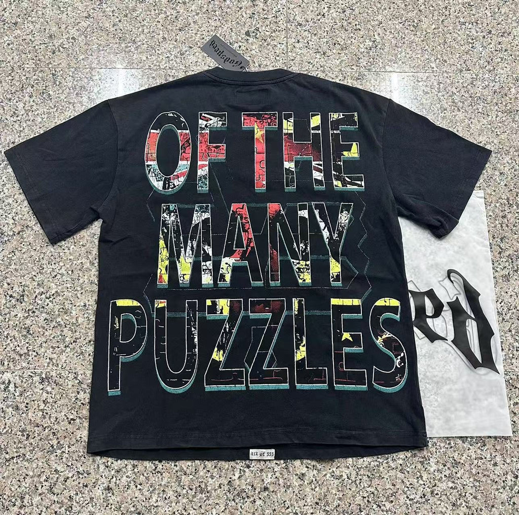 Godspeed Puzzle Skull Graphic T-Shirt — context