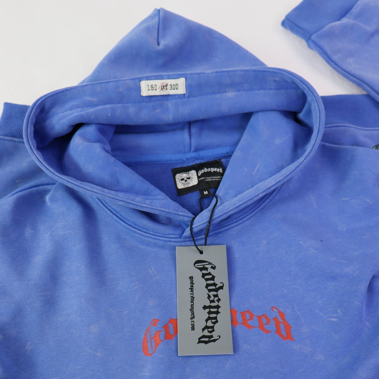 Godspeed Skull Rose Graphic Hoodie — hang_tag