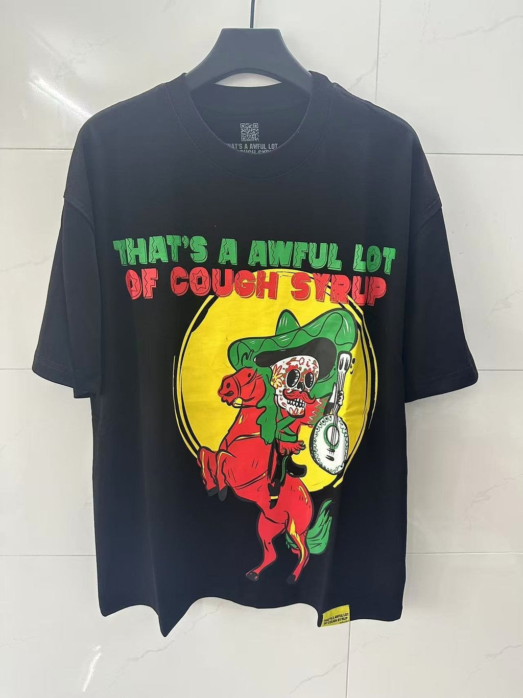 THAT'S A AWFUL LOT OF COUGH SYRUP Front & Back Graphic T-Shirt — front