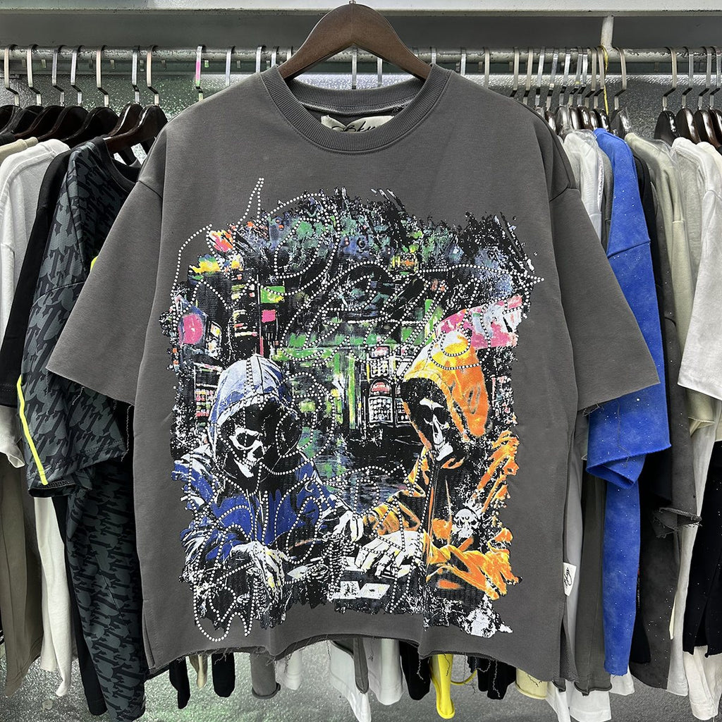 BKYS Revival No Gut No Glory Rhinestone Cropped T-Shirt — context