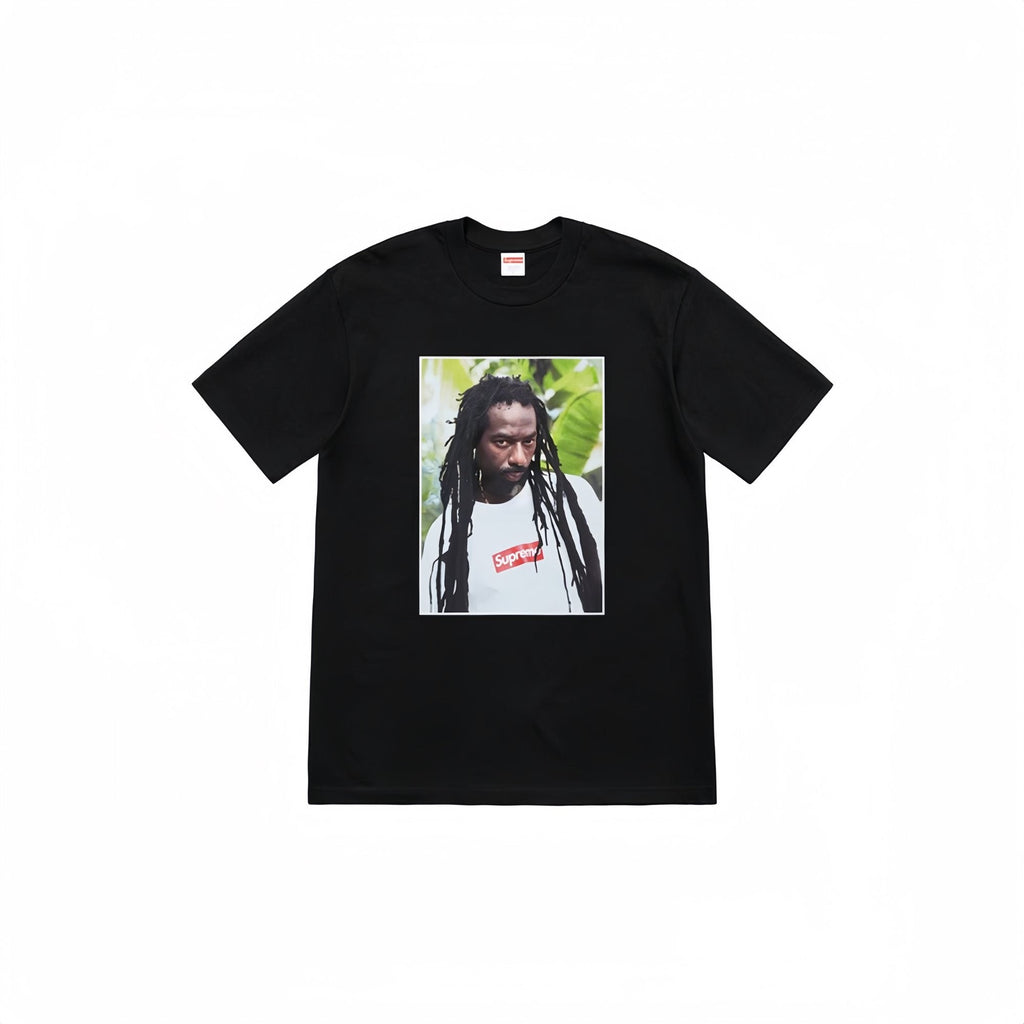 Supreme Buju Banton Portrait Graphic T-Shirt — hero