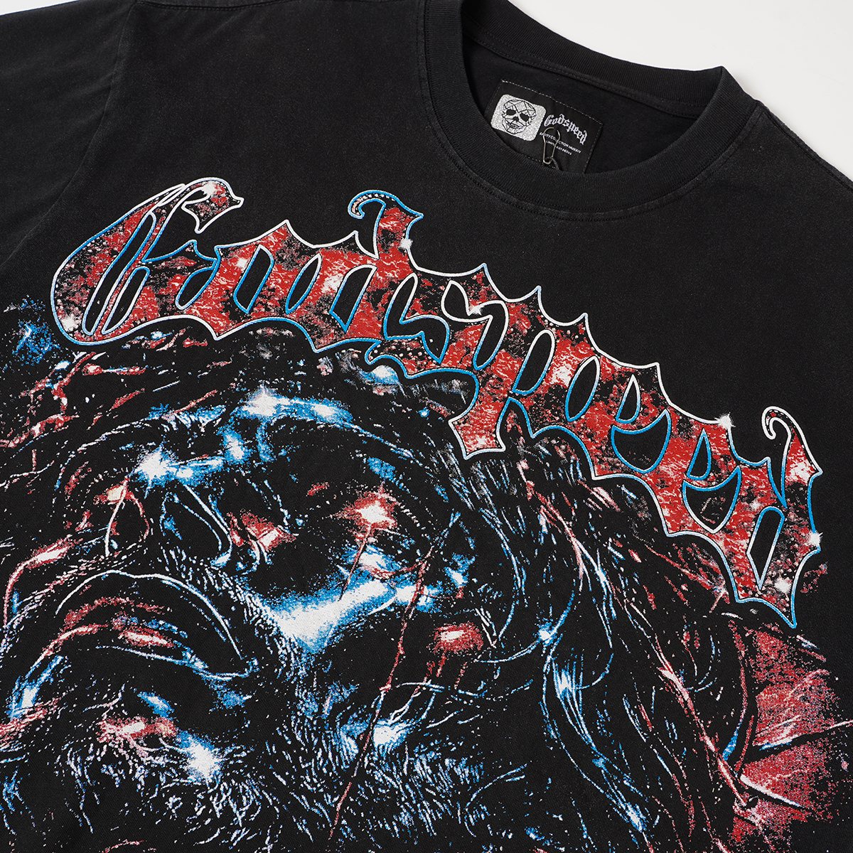 Godspeed Washed Black 2000 New York Graphic T-Shirt — detail