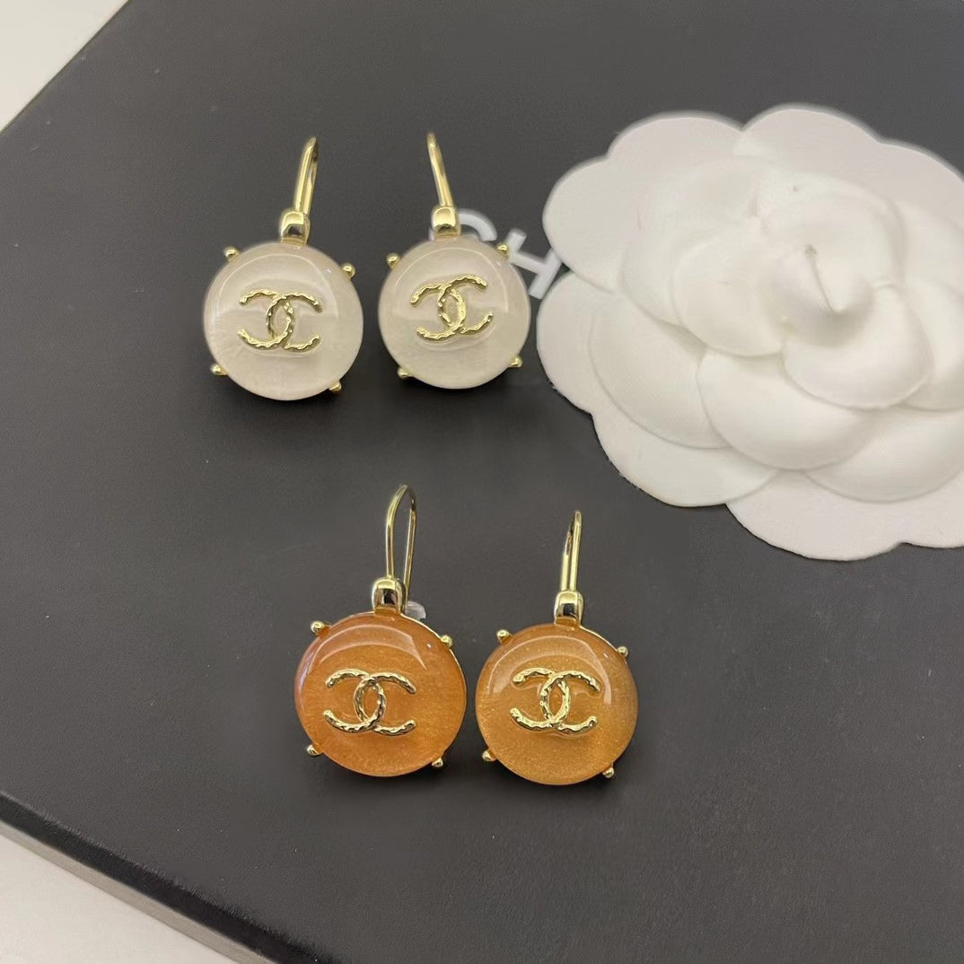 Chanel Crystals 18K Gold Earrings