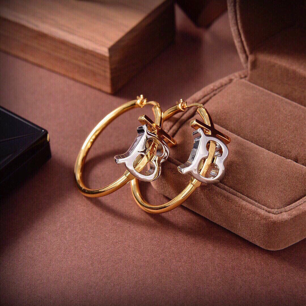 Balenciaga 18K Gold Earrings