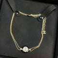 Chanel Chain Choker 18K Gold Necklace