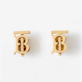 Balenciaga Logo 18K Gold Earrings