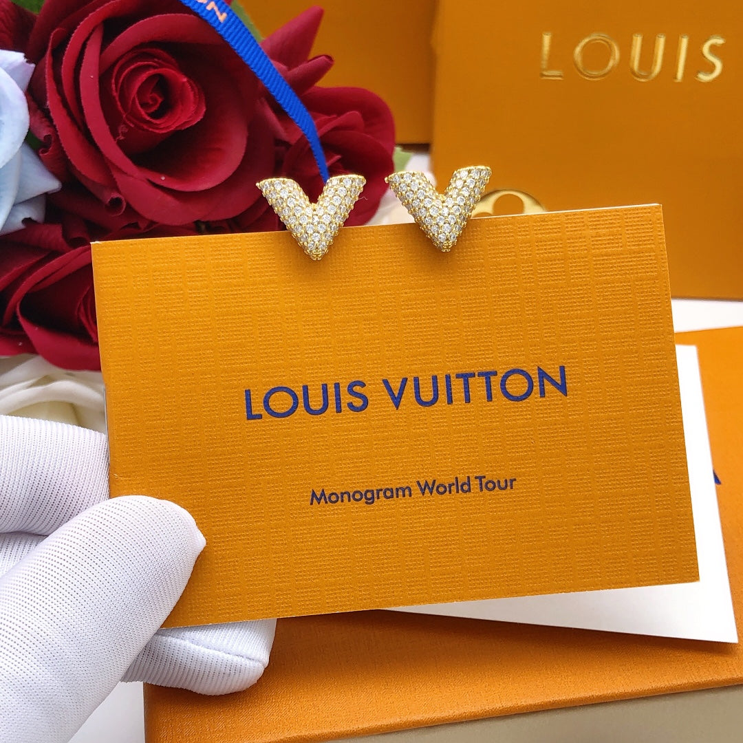 Louis Vuitton Diamonds 18K Gold Earrings