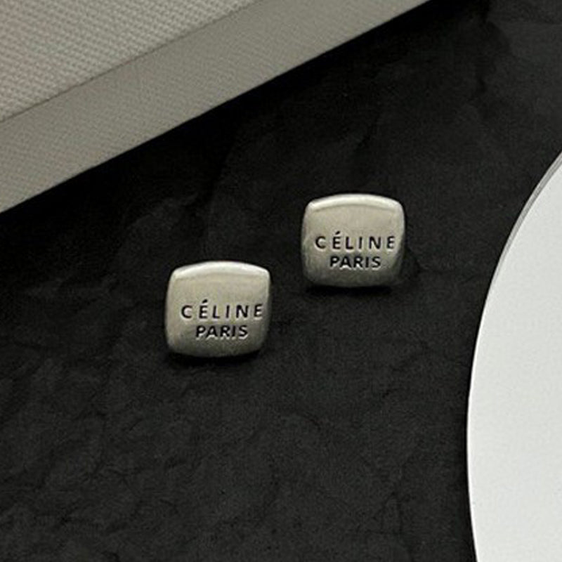Celine 18K White Gold Earrings