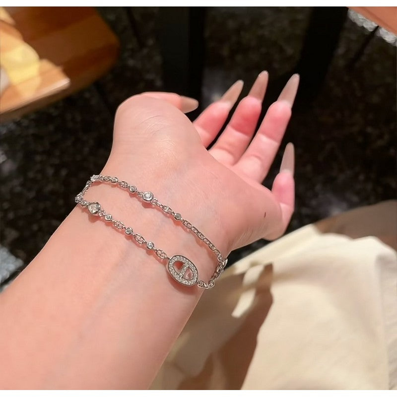 Hermes Farandole Diamond 18K Gold Bracelet
