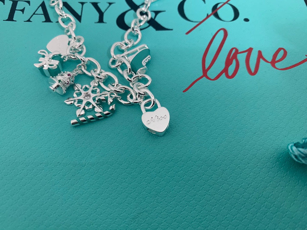 Tiffany Christmas Tag 18K Gold Bracelet