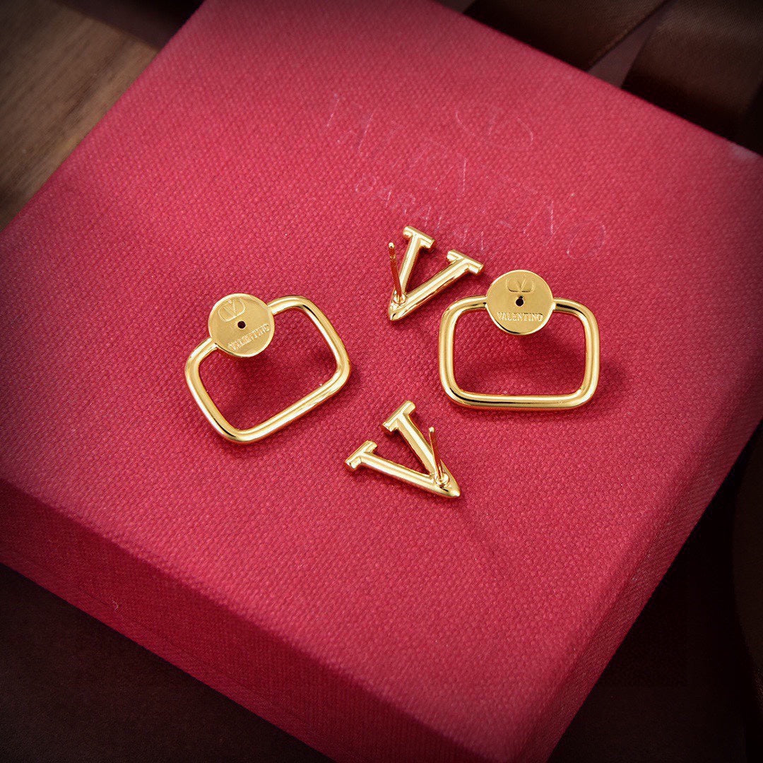 Valentino 18K Gold Earrings