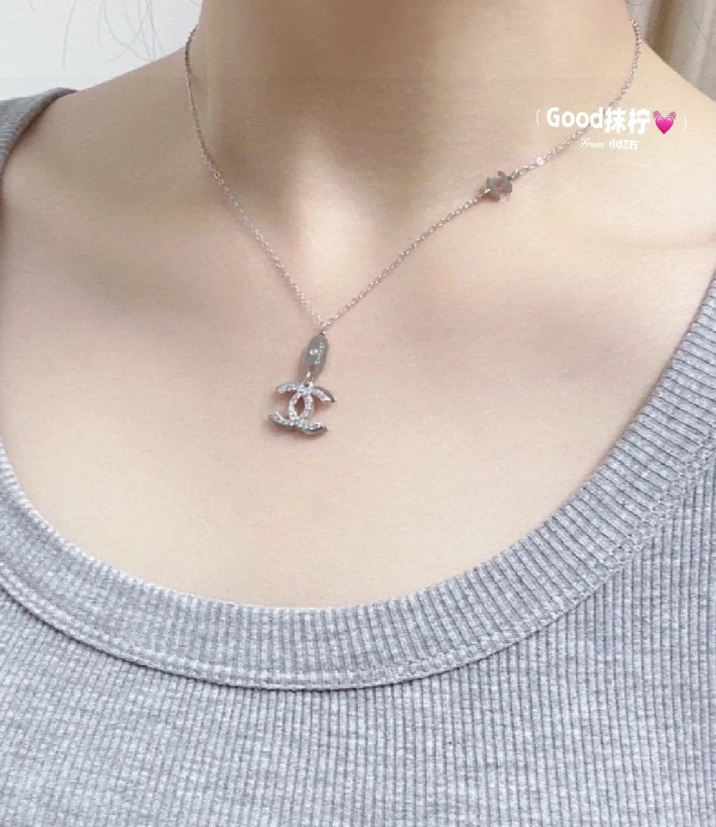 Chanel Diamond Long 18K Gold Necklace