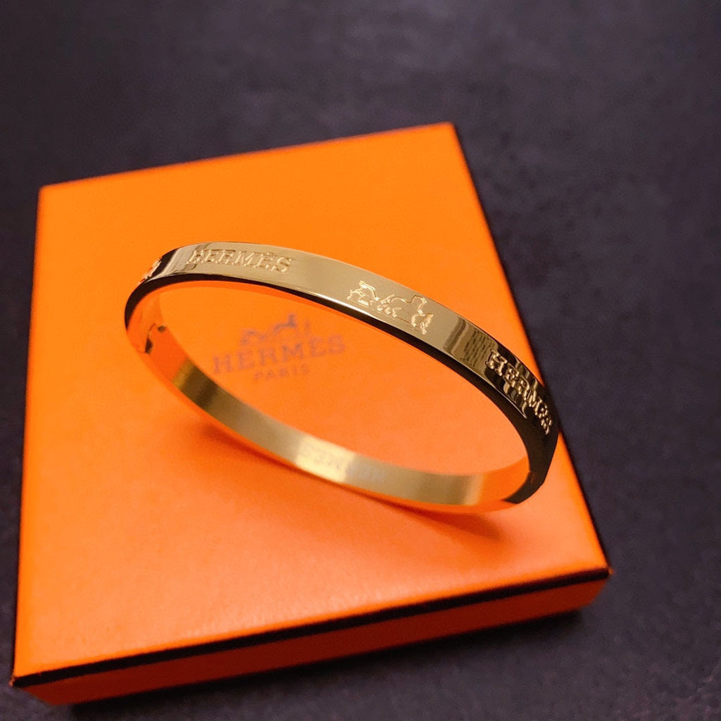Hermes 18K Gold Bracelet