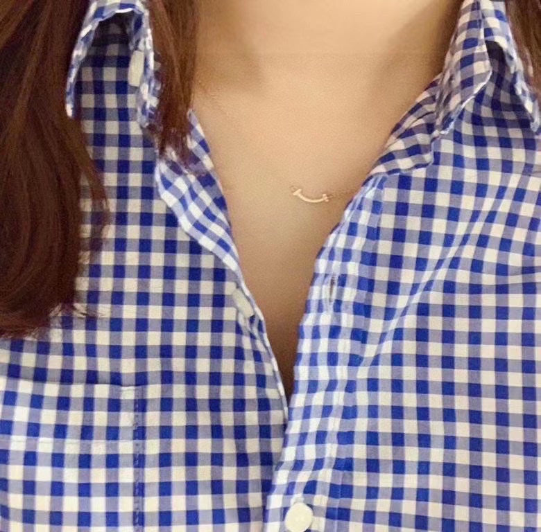 Tiffany Small Diamond Pendant 18K Gold Necklace
